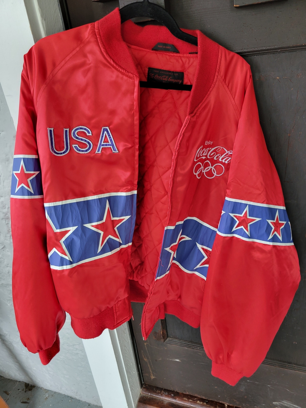 Coca-Cola Team USA Red Star Bomber Jacket